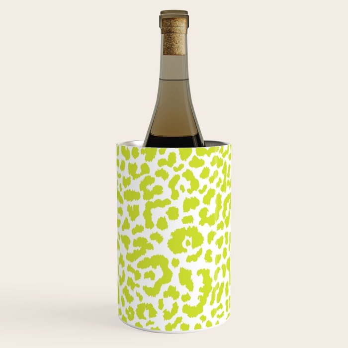 Chartreuse French Leopard Print Wine Chiller Gallery Image 1