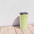 Chartreuse French Leopard Print Travel Mug Gallery Image 4