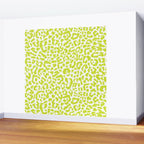 Chartreuse French Leopard Print Wall Mural Gallery Image 2