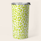 Chartreuse French Leopard Print Travel Mug Gallery Image 2