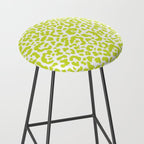 Chartreuse French Leopard Print Stool Gallery Image 2