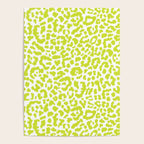 Chartreuse French Leopard Print Poster Gallery Image 4