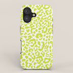 Chartreuse French Leopard Print iPhone Case Gallery Image 1