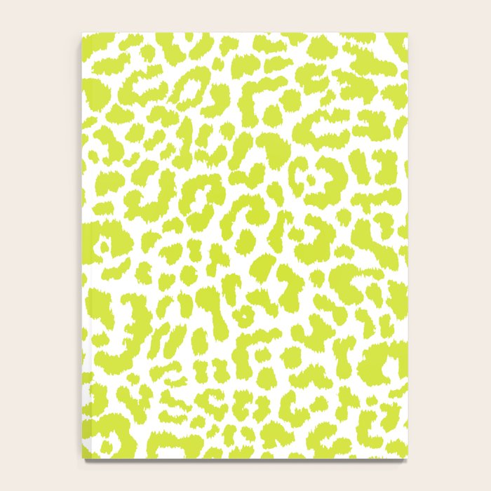 Chartreuse French Leopard Print Notebook Gallery Image 4