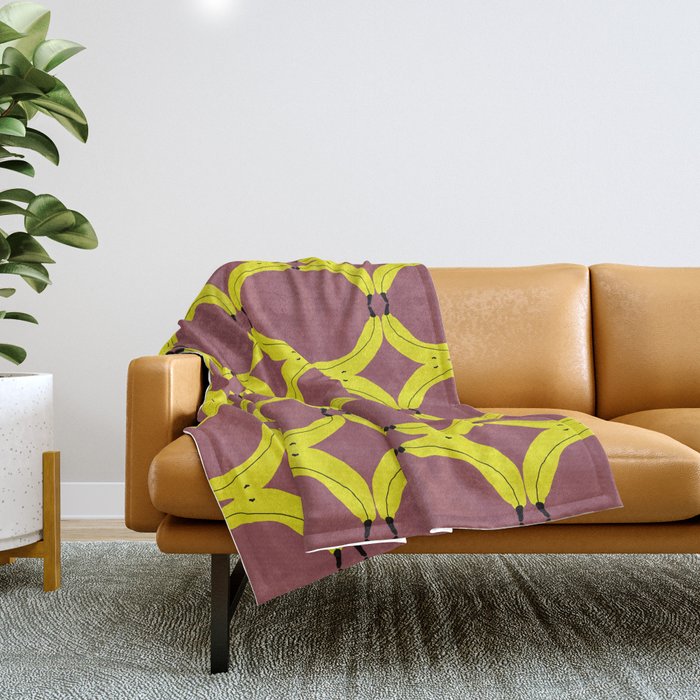 Banana Ritual Throw Blanket Gallery Image 1