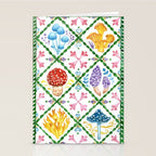 Decorative mushrooms pattern Stationery Card Gallery Image 2