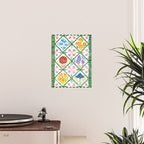 Decorative mushrooms pattern Poster Gallery Image 2