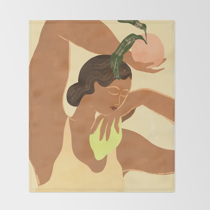 Sweet Apples Or Lemons Throw Blanket Gallery Image 2