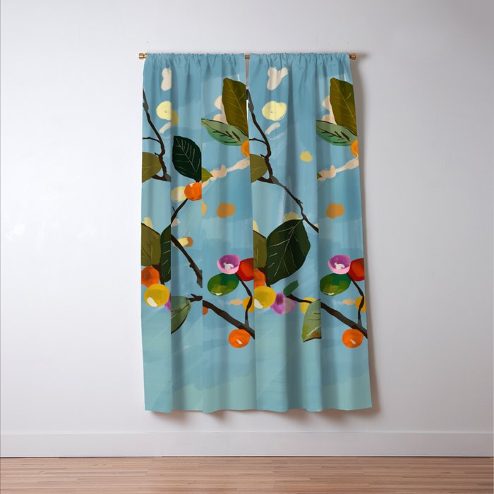 Cherry Fruit Branch I Window Curtain Gallery Image 3
