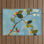 Cherry Fruit Branch I Outdoor Rug Gallery Image 1