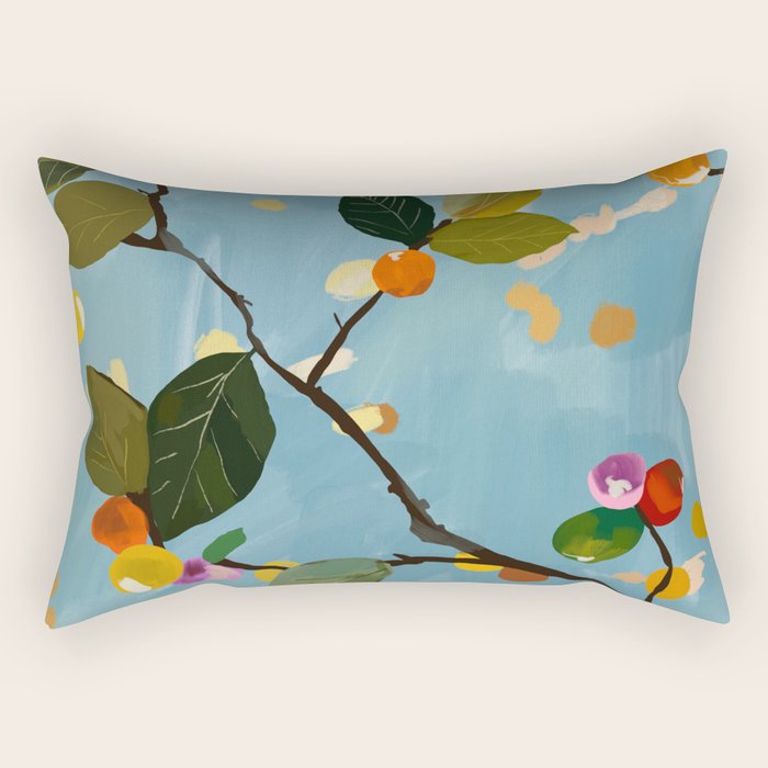 Cherry Fruit Branch I Rectangular Pillow Gallery Image 1