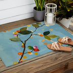 Cherry Fruit Branch I Outdoor Rug Gallery Image 2