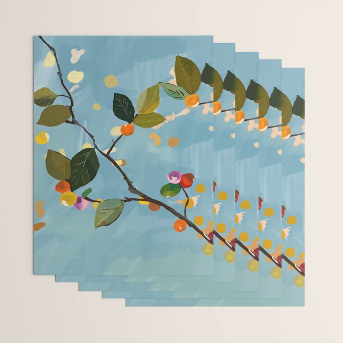 Cherry Fruit Branch I Wrapping Paper Gallery Image 3