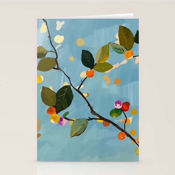 Cherry Fruit Branch I Stationery Card Gallery Image 1