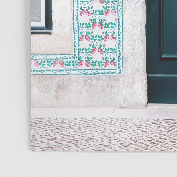 The green door | Lisbon Portugal architecture | Fine art travel photography print Poster Gallery Image 3