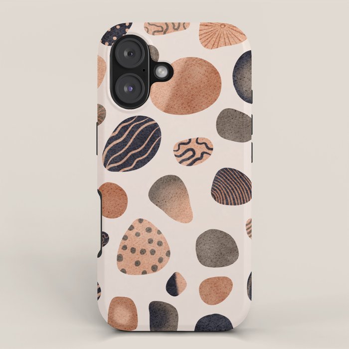 Watercolor Pebbles iPhone Case Gallery Image 1