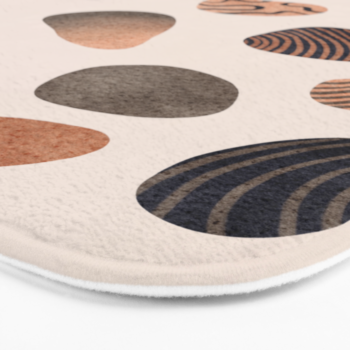 Watercolor Pebbles Bath Mat Gallery Image 3