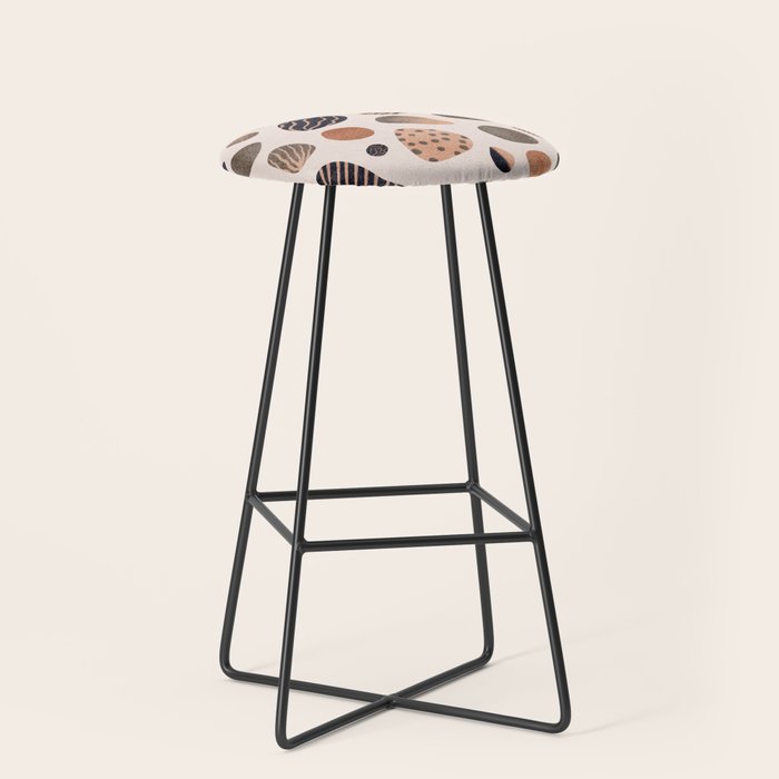 Watercolor Pebbles Stool Gallery Image 1