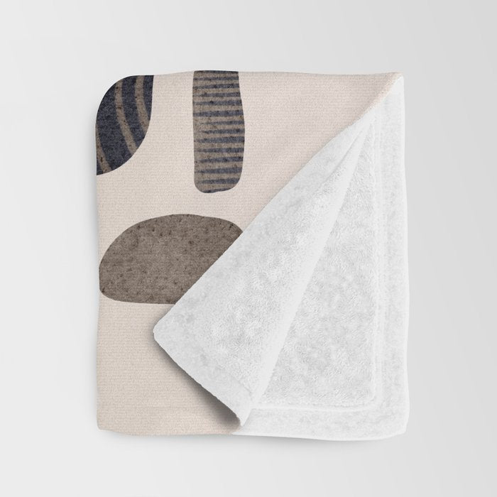 Watercolor Pebbles Throw Blanket Gallery Image 3