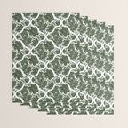 Green Petals Oasis Motif Wrapping Paper Gallery Image 3