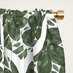 Green Petals Oasis Motif Window Curtain Gallery Image 2