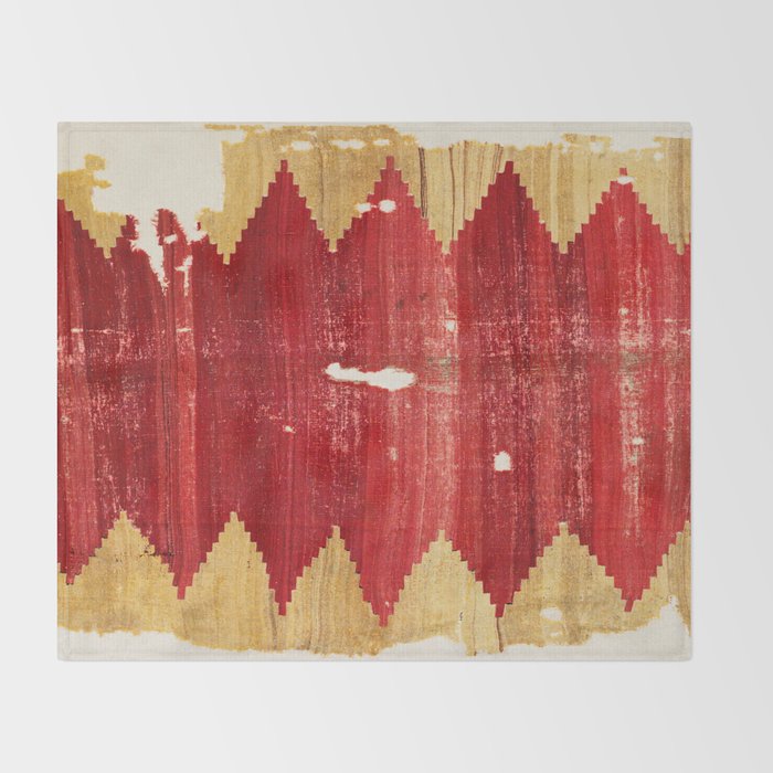 Cappadocian  Antique Turkish Kilim Rug Print Throw Blanket Gallery Image 2
