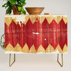Cappadocian  Antique Turkish Kilim Rug Print Credenza Gallery Image 1