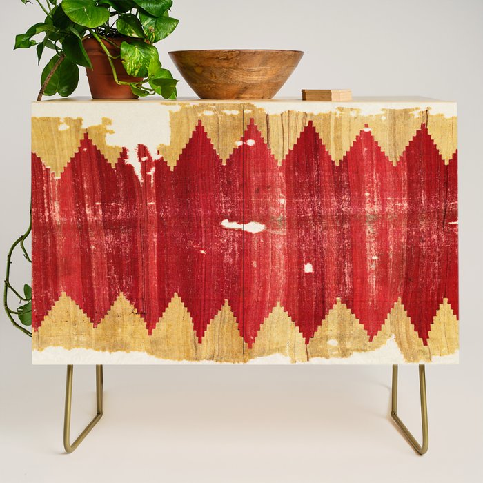 Cappadocian  Antique Turkish Kilim Rug Print Credenza Gallery Image 1