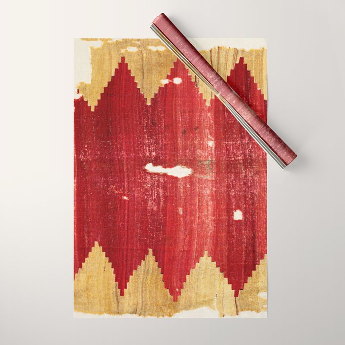 Cappadocian  Antique Turkish Kilim Rug Print Wrapping Paper Gallery Image 1