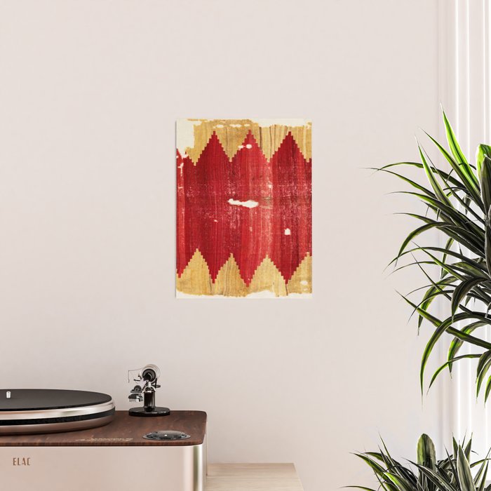 Cappadocian  Antique Turkish Kilim Rug Print Poster Gallery Image 2