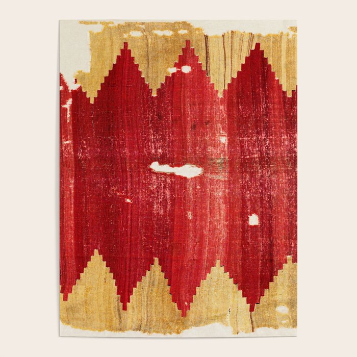 Cappadocian  Antique Turkish Kilim Rug Print Poster Gallery Image 1