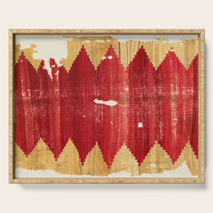 Cappadocian  Antique Turkish Kilim Rug Print Serving Tray Gallery Image 1