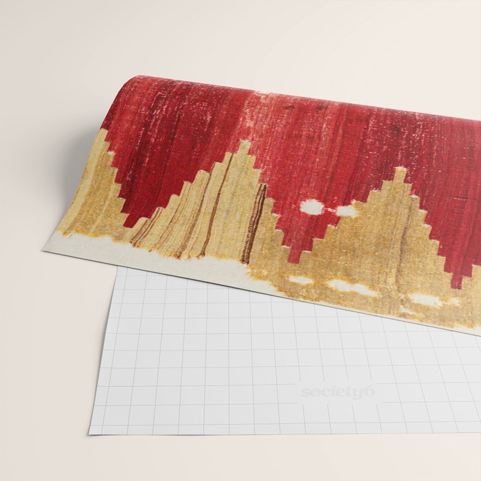 Cappadocian  Antique Turkish Kilim Rug Print Wrapping Paper Gallery Image 2