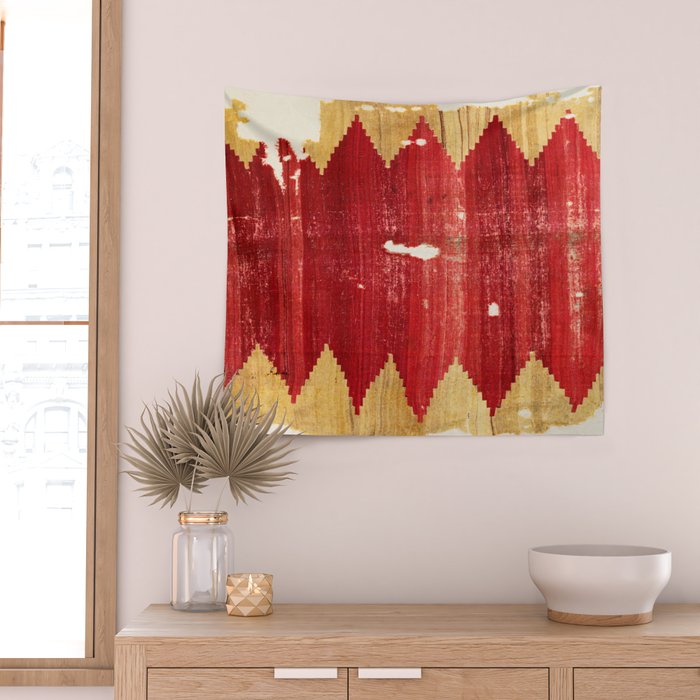 Cappadocian  Antique Turkish Kilim Rug Print Wall Tapestry Gallery Image 2