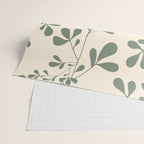 Abstract Leaves Print, Ivory and Green Wrapping Paper Gallery Image 2