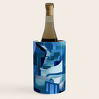 greece santorini abstract illustration Wine Chiller Gallery Image 2