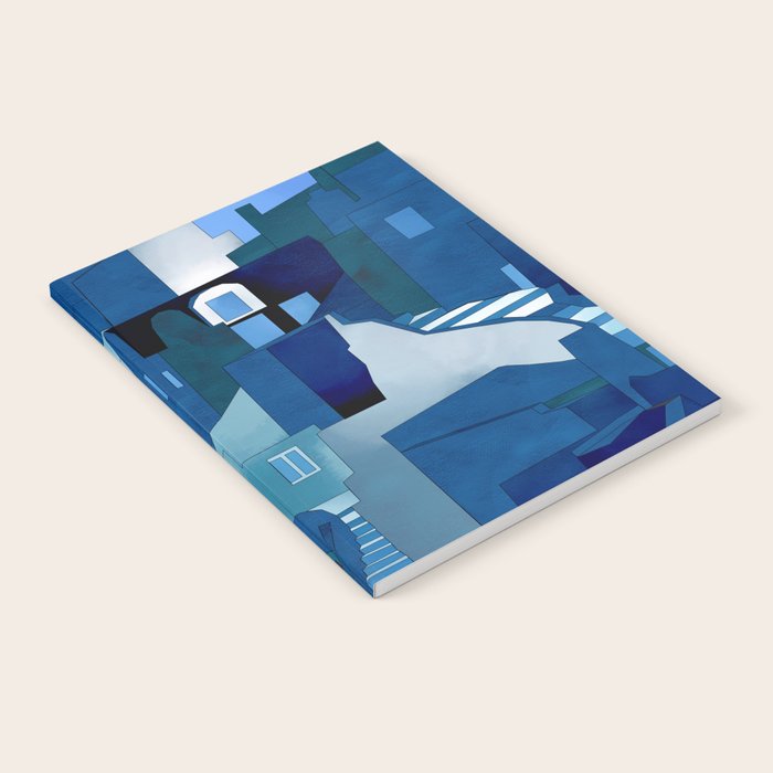 greece santorini abstract illustration Notebook Gallery Image 2