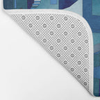 greece santorini abstract illustration Bath Mat Gallery Image 2
