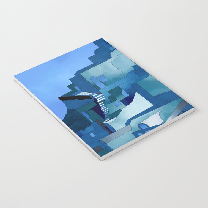 greece santorini abstract illustration Notebook Gallery Image 3