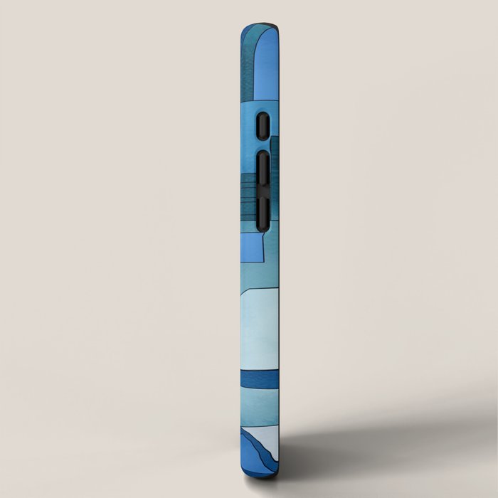 greece santorini abstract illustration iPhone Case Gallery Image 2