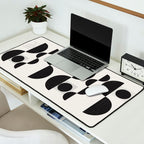 Black And White Bauhaus Abstract Desk Mat Gallery Image 2