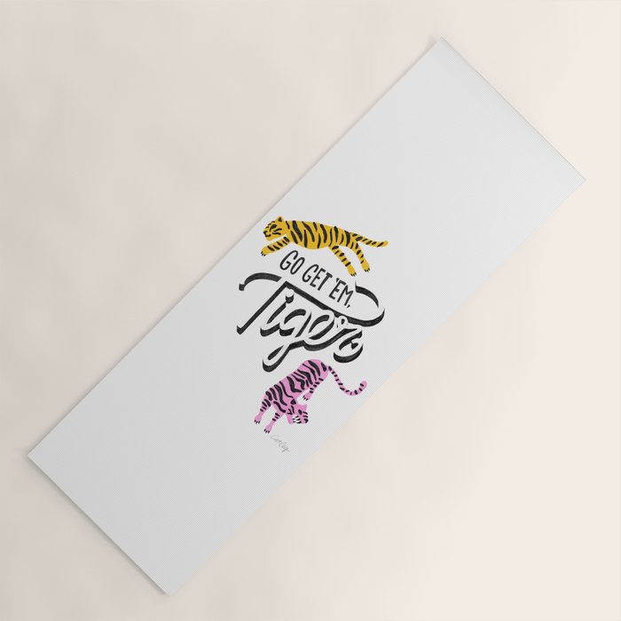 Go Get 'Em Tiger - Mint Palette Yoga Mat Gallery Image 1