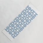 Mid Century Modern Geometric 04 Soft Blue Yoga Mat Gallery Image 1