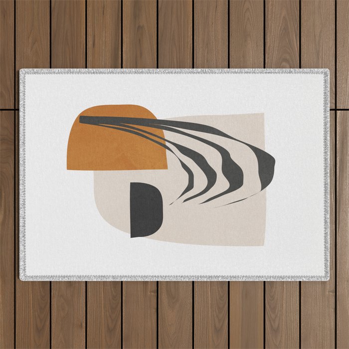 Abstract Shapes 3 Outdoor Rug Gallery Image 1