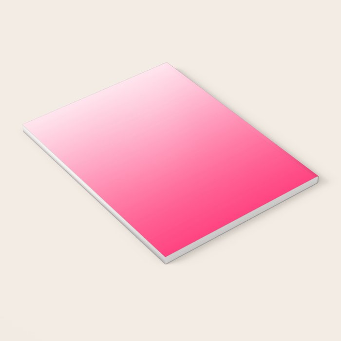 White and Warm Pink Gradient 045 Notebook Gallery Image 3