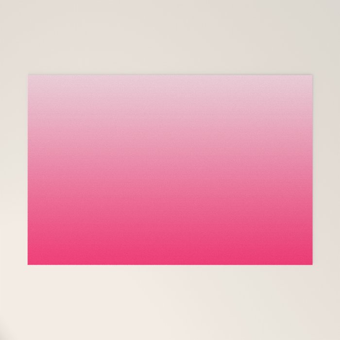 White and Warm Pink Gradient 045 Welcome Mat Gallery Image 1