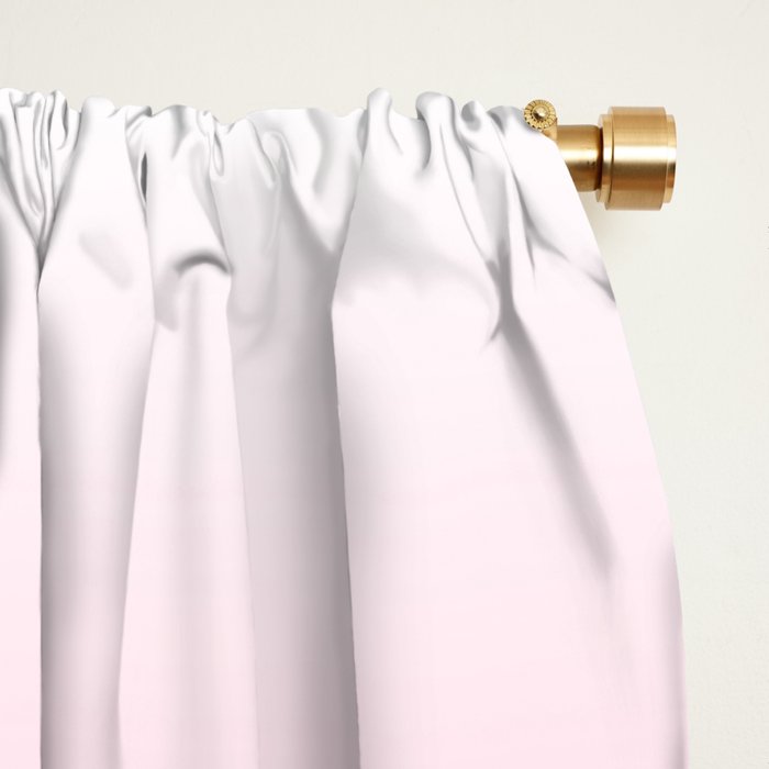 White and Warm Pink Gradient 045 Window Curtain Gallery Image 2