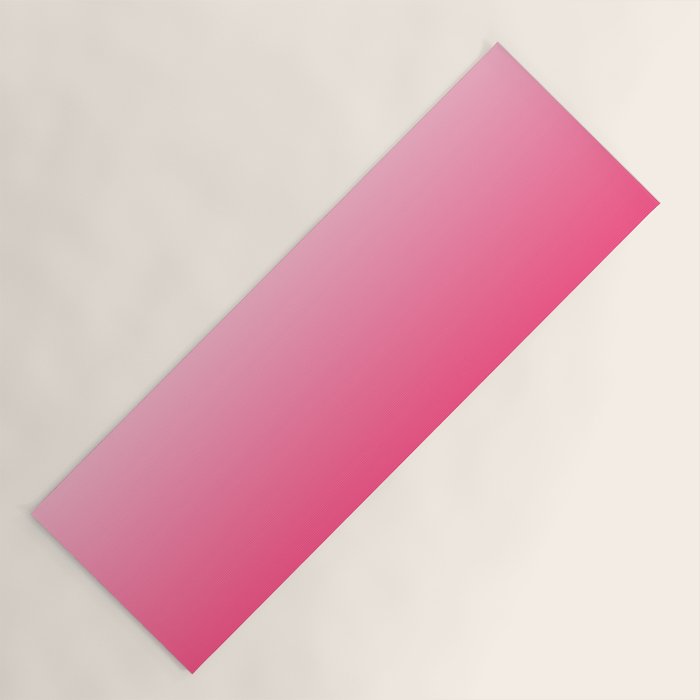 White and Warm Pink Gradient 045 Yoga Mat Gallery Image 1