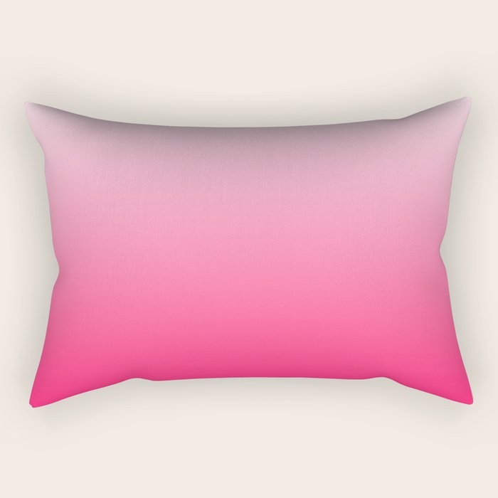 White and Warm Pink Gradient 045 Rectangular Pillow Gallery Image 1