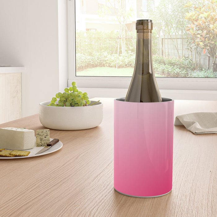 White and Warm Pink Gradient 045 Wine Chiller Gallery Image 4